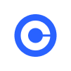 Coinbase company logo with a stylized letter C inside a blue circle.