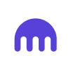 Stylized purple kraken tentacle icon on a black background.