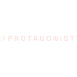 Text of the word 'PROTAGONIST' in uppercase letters on a black background.